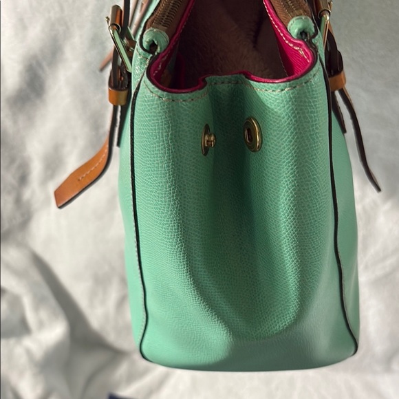 Dooney & Bourke Claremont Miller Leather Seafoam Green Purse. Great Condition. - Picture 7 of 16